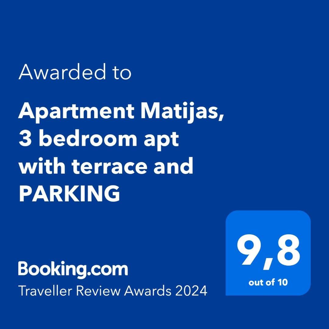 Apartment Matijas, 3 bedroom apt with terrace&PARKING Split Buitenkant foto